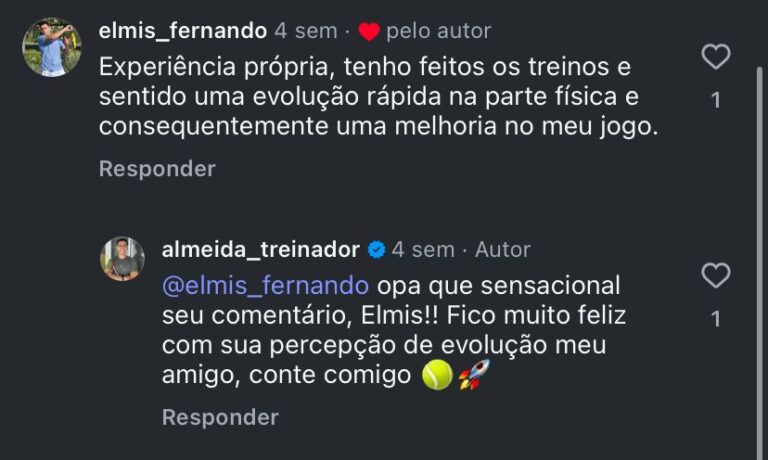 Depoimento de aluno Intensive Performance